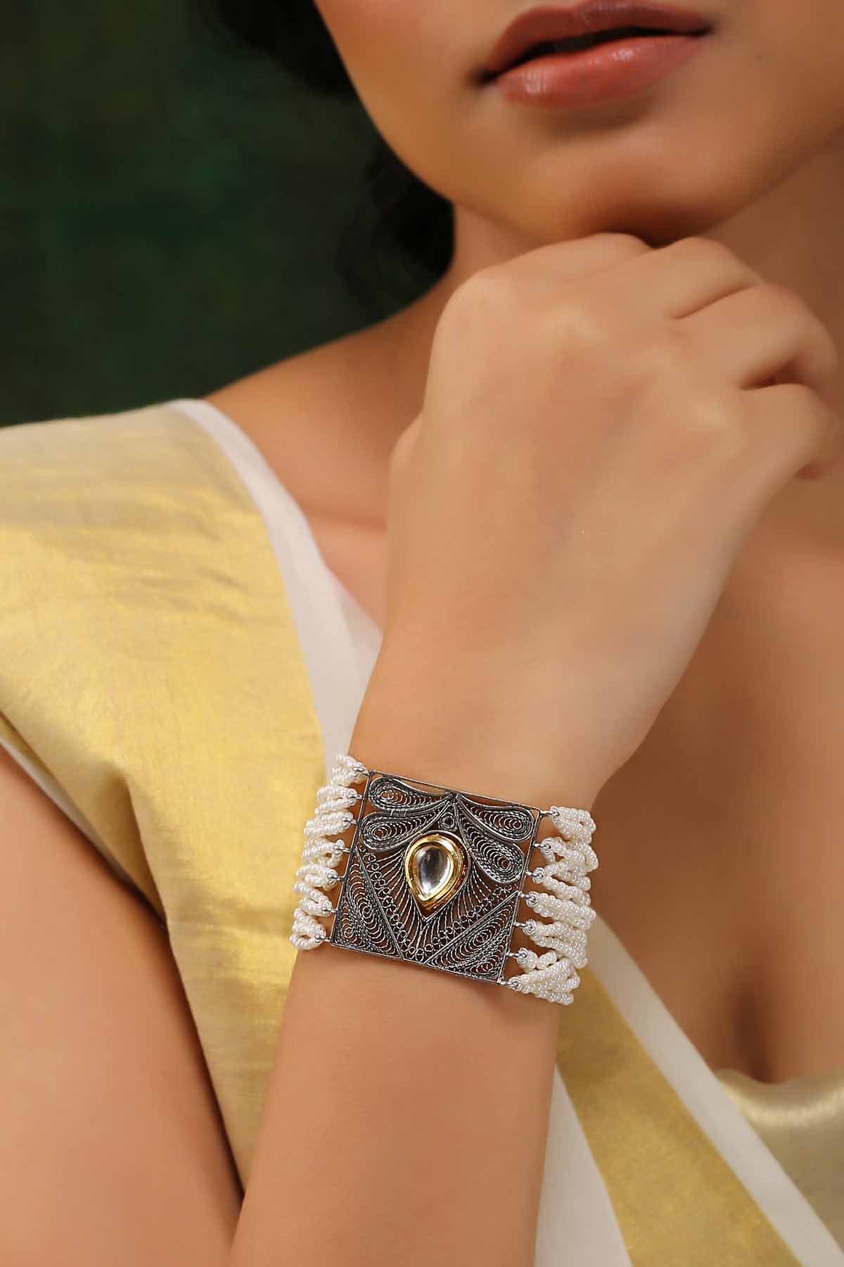 Buy Beaded Filigree Bracelet Online